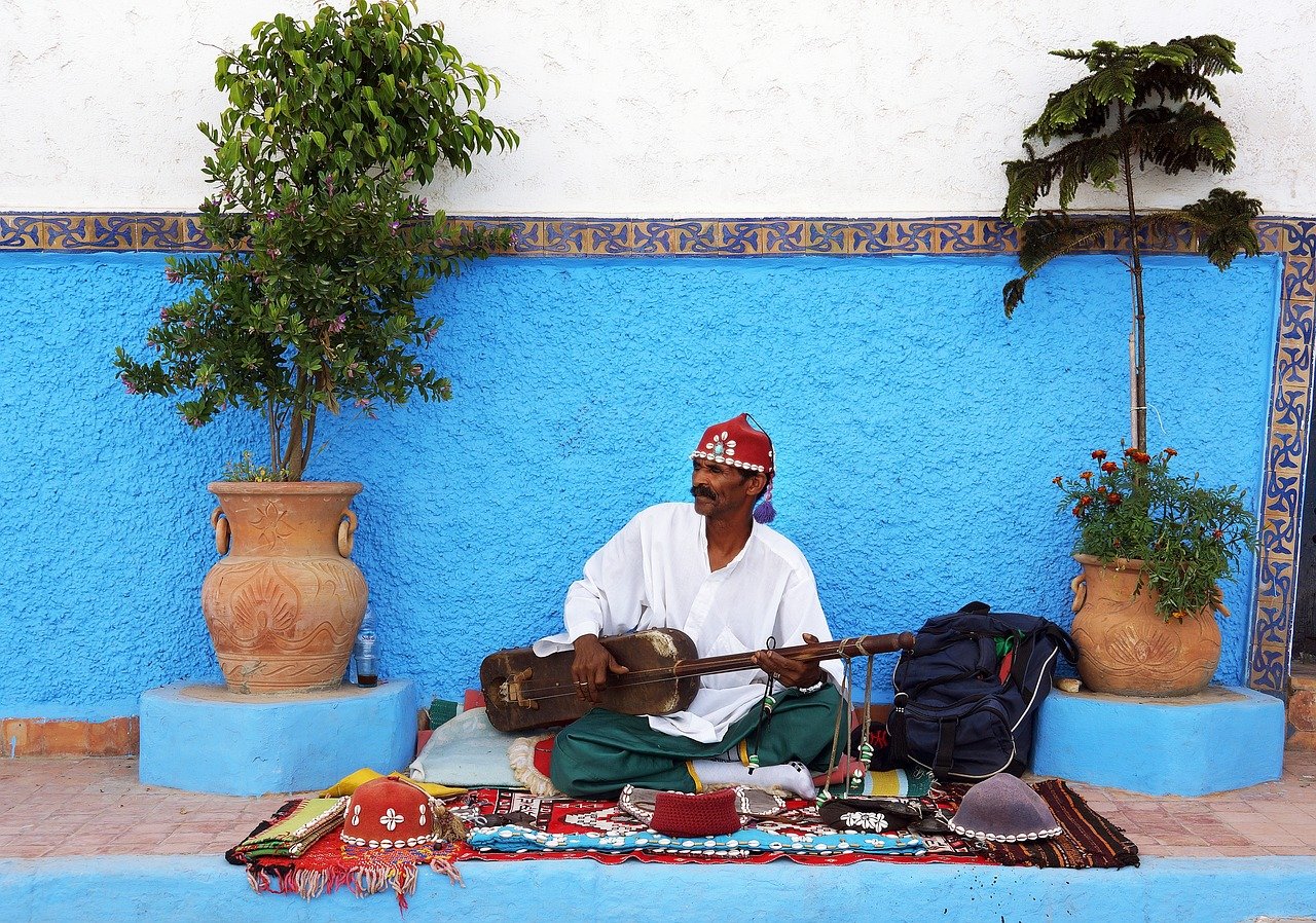 נגן מקומי במרקש מרוקו
