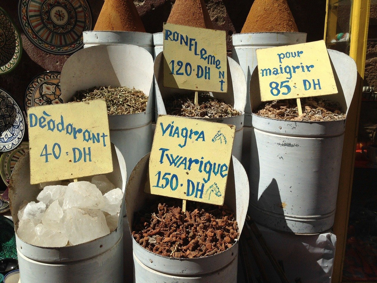שוק תבלינים במרוקו